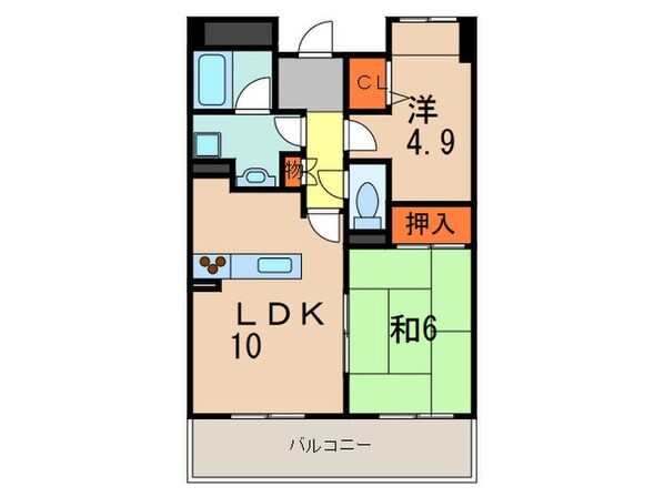 白鷹苦楽園マンションの物件間取画像